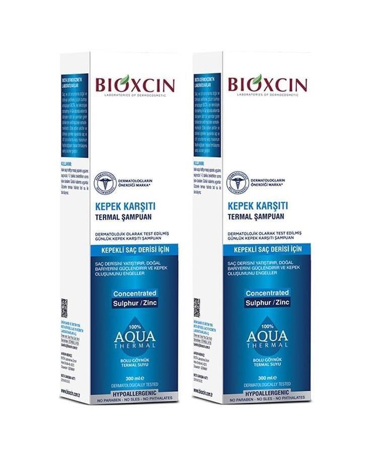 Bioxcin Aqua-thermal 300 ML  Kepek Karşıtı 2 Adet Şampuan