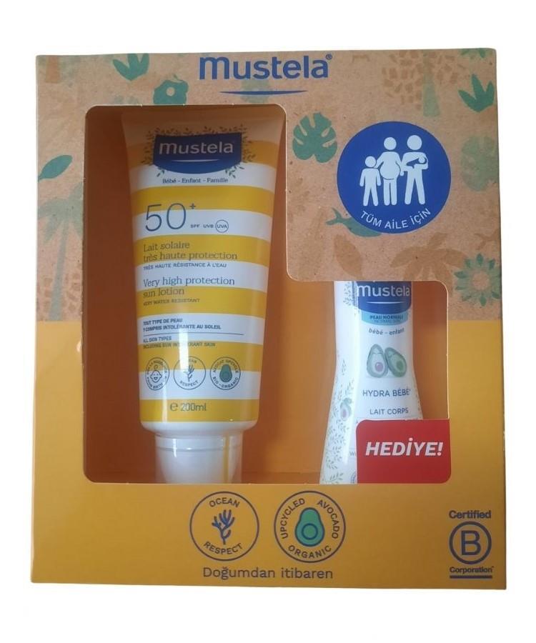 Mustela Very High Protection Sun Lotion SPF50 200 ML+ Mustela Hydra Bebe 100 ML